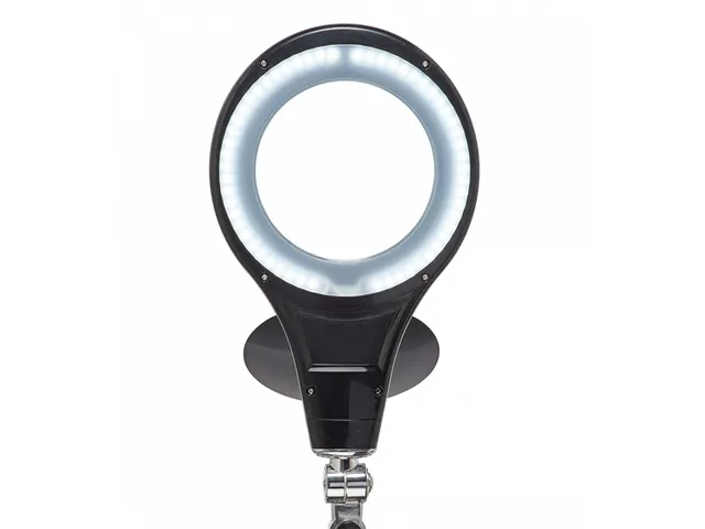Loeplamp LED MAULmakro Met Voet Zwart