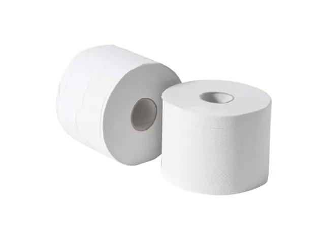 Compact toiletrol 2-laags 100 meter 500 vel wit