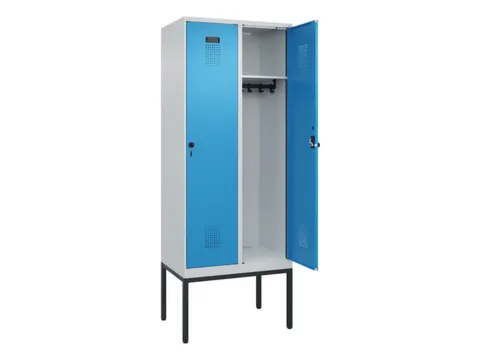 locker,HxBxD 2120x800x500mm,2vak,vak B 400mm,draaigrendel