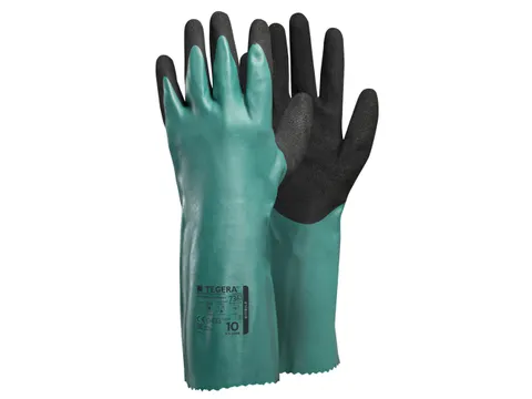 Tegera 7361 nitril handschoenen, zwart, maat 11, per 12 paar