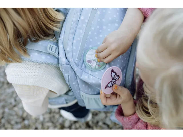 Mini tas Beckmann Forest Deer Dusty Mint green incl. 5 buttons