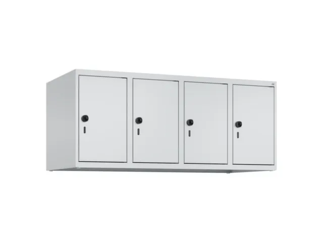 opzetkast,v. locker,4vak.,vak B 300mm,HxBxD 500x1200x500mm