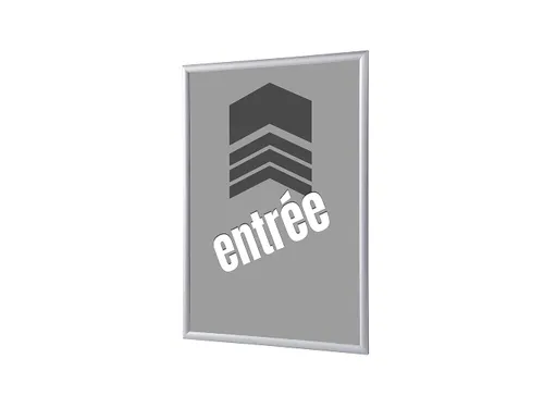 Kliklijst A1 complete set met print "ENTRÉE" Grijs