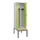 PBM-locker met bank,HxBxD 2120x600x815mm,2vak,vak B 300mm,draaigrendel