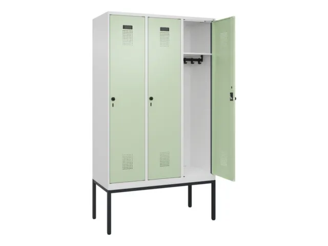 locker,HxBxD 2120x1200x500mm,3vak,vak B 400mm,draaigrendel