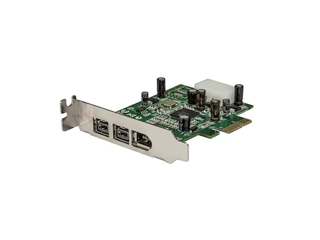 3-poort 2b 1a Low Profile 1394 PCI Express FireWire Adapterkaart