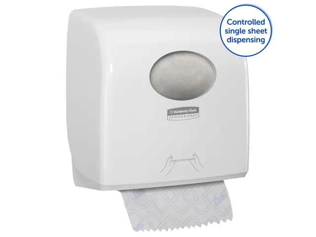 Handdoekroldispenser Kimberly Clark Aquarius Slimroll wit 7955