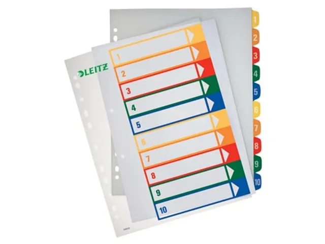 Tabbladen Leitz 1-10 Pp, 11-Gaats A4 Maxi