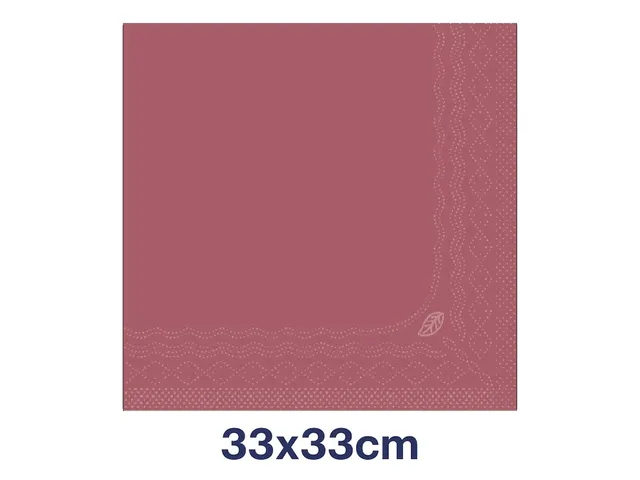 Servetten Tork 477213 2-laags 33x33cm rood 1/4 vouw 200st.