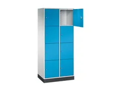 grootvolume-lockersysteem,RAL 7035/RAL 5012,HxBxD 1950x820x500mm