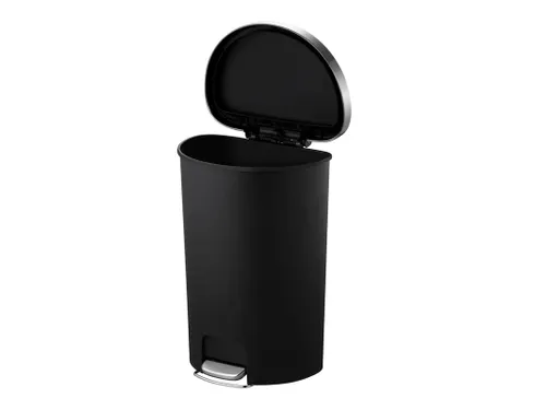 Hana pedaalemmer halfrond 55 Liter Zwart