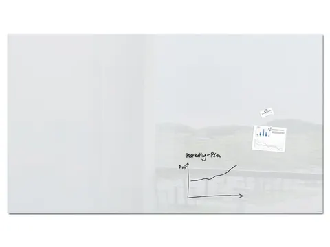 Glasmagneetbord XL Sigel Artverum 2400x1200x18mm super wit