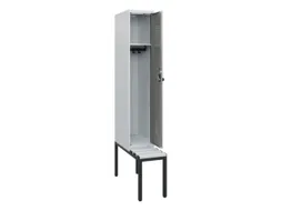 locker met bank,HxBxD 1950x300x815mm,1vak,vak B 300mm,draaigrendel