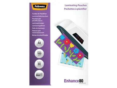 Lamineerhoes Fellowes A4 Mat 80 Micron