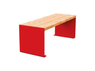 zitbank,B 1200mm,3latten,hout-zitting licht eikenhout,zitting H 450mm - 2