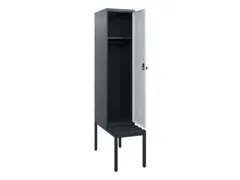 locker met bank,HxBxD 1950x400x815mm,1vak,vak B 400mm,draaigrendel