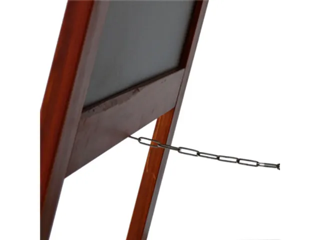 Krijtstoepbord Mahonie 75x135cm