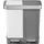 Afvalbak EKO Hana Duo Recycling pedaalemmer 2x10 liter grijs wit