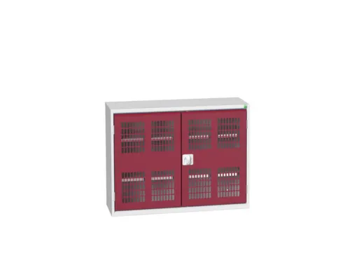 wandkast 800x1050x350mm 2xStalen bodem sokkel Ral 7035 front Ral 3004