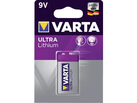 Batterij Varta Ultra lithium 9Volt