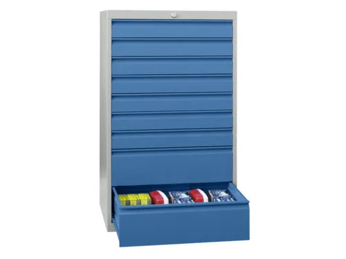 ladekast HxBxD 1000x715x600mm 8laden slot RAL7035 front RAL5012