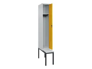 locker met bank,HxBxD 2120x300x815mm,1vak,vak B 300mm,cilinderslot - 1