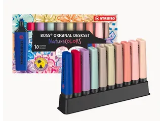 Markeerstift STABILO Boss Wildflower NatureColors 10 stuks assorti - 1