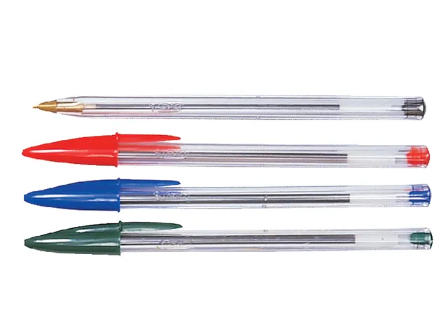 Balpen Bic Cristal medium assorti in tubo verpakking