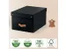 Boîte de rangement Leitz Puro avec couvercle 17L noir set 2 pièces