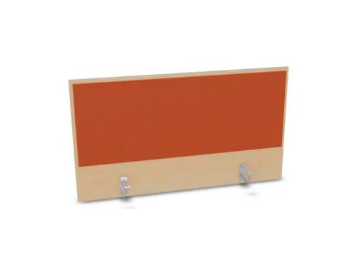 opzetpaneel,v. bureau,aanbouw achter,B 1000mm,NE-esdoorn,BN3012-oranje