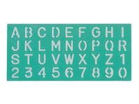 Lettersjabloon Linex 30mm hoofdletters/letters/cijfers