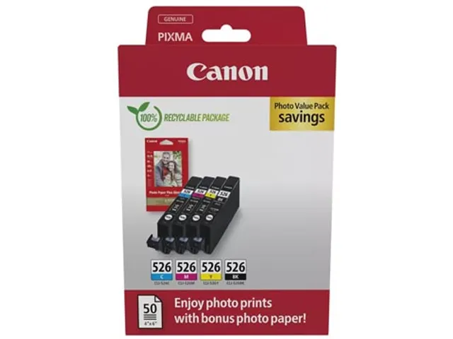 inktcartridge CLI-526 3 x 9 ml 4540B019 3 kleuren