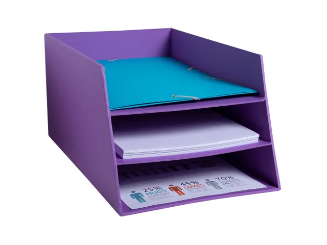 Kartonnen postmand met 3 niveaus