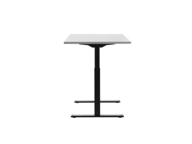 Elektrisch ihv bureau,HxBxD 700-1200x1200x800mm,blad grijs
