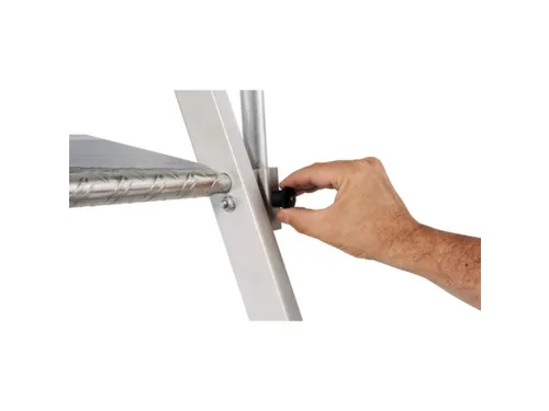 platformladder,bordes HxBxD 740x400x400mm,3trede(n),aluminium