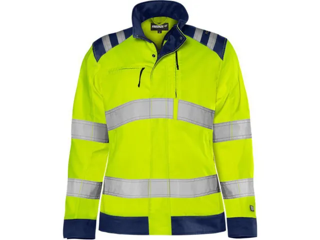 High vis Green jack dames klasse 3 4068 GPLU Geel/Marine maat 4XL