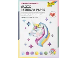 Regenboogpapier en karton Folia 24x34cm 120gr en 250gr 12 vel 6 tinten