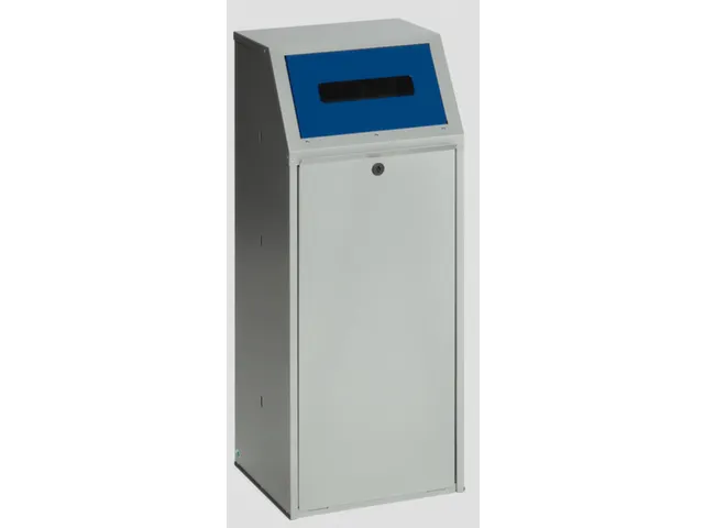 Afvalverzamelaar papier 70 liter hxbxd 1000x400x400mm inworpklep Blauw