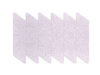 Akoestische PET-vilt parallellogram stroken lichtgrijs 30x120cm 6 stuk