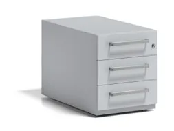 mobiel ladeblok,HxBxD 495x420x775mm,3lade(n),m. beugelgreep,cil.-slot