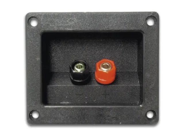 Luidsprekeraansluiting - Rechthoekig - Vernikkeld