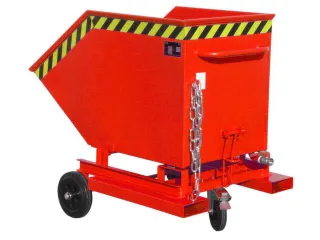 Kiepwagen voor spaanders,HxLxB 1090x1320x900mm,0,4m³,draagverm. 300kg - 1