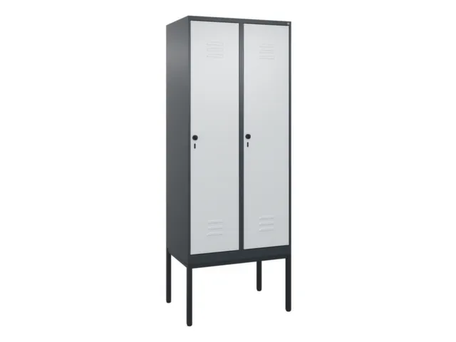 locker,HxBxD 2120x800x500mm,2vak,vak B 400mm,draaigrendel