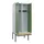 locker met bank,voor scheiding van kleding,HxBxD 2120x800x815mm,2vak