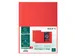 50 dossiermappen met 2 kleppen ROCK''S 220 - 24x32cm-Rood -