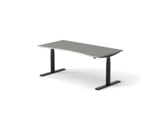 Elektrisch ihv bureau HxBxD 640-1300x1800x900/800mm blad grijs - 1