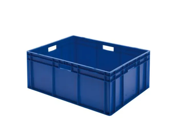 Euronorm Stapelkrat 320x800x600mm 127liter Wanden/bodem Gesloten Blauw