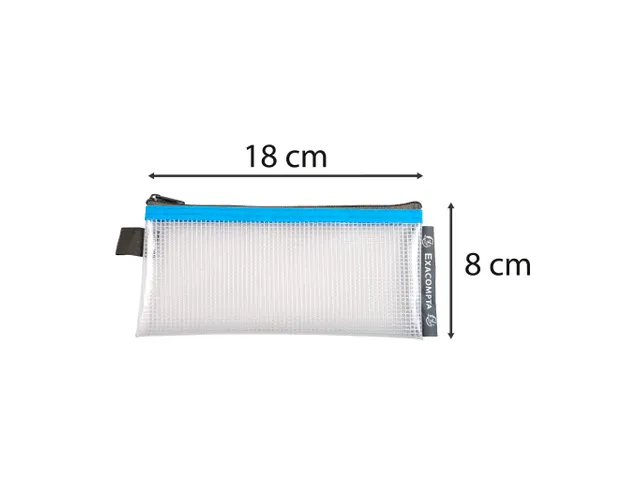 Pochette à fermeture éclair en plastique souple - Couleurs assorties