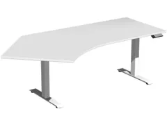 Av. régl. él. hauteur bureau d'angle HxlxP 730-1230x2166x1130mm