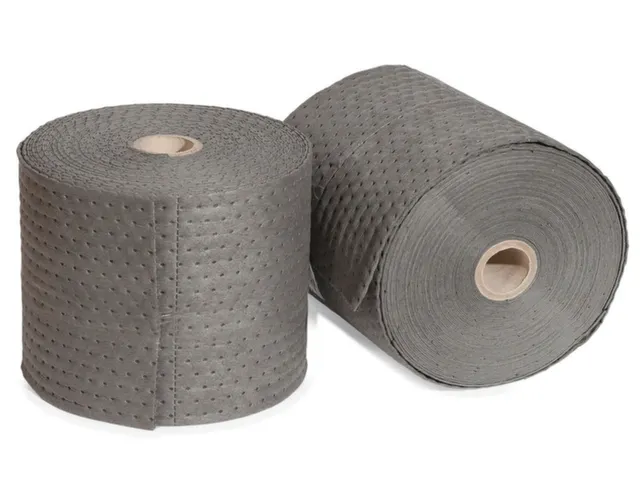 sorbent,rol,LxB 45mx380mm,opnamecapaciteit 137l/VE,vlies,donkergrijs